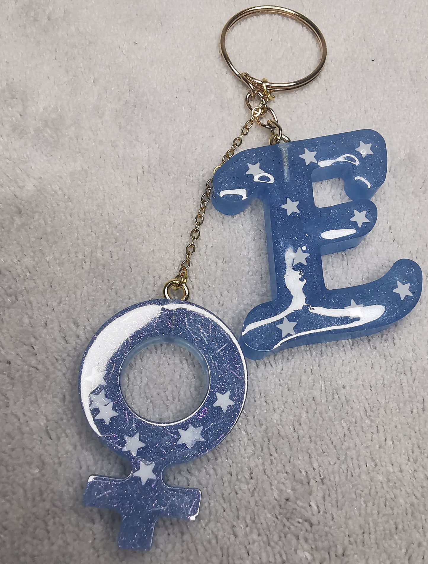 Porte clé lettre E