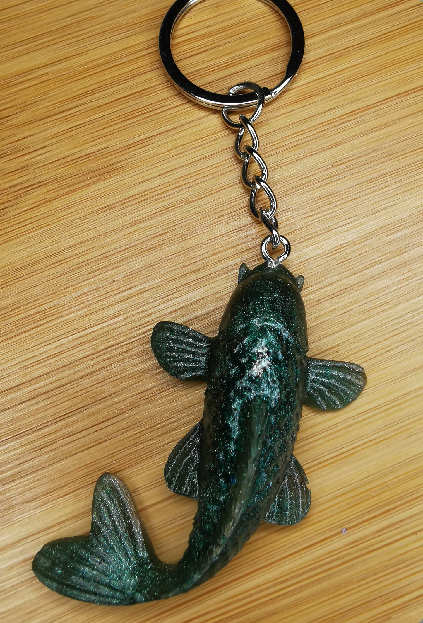 Porte clé poisson vert