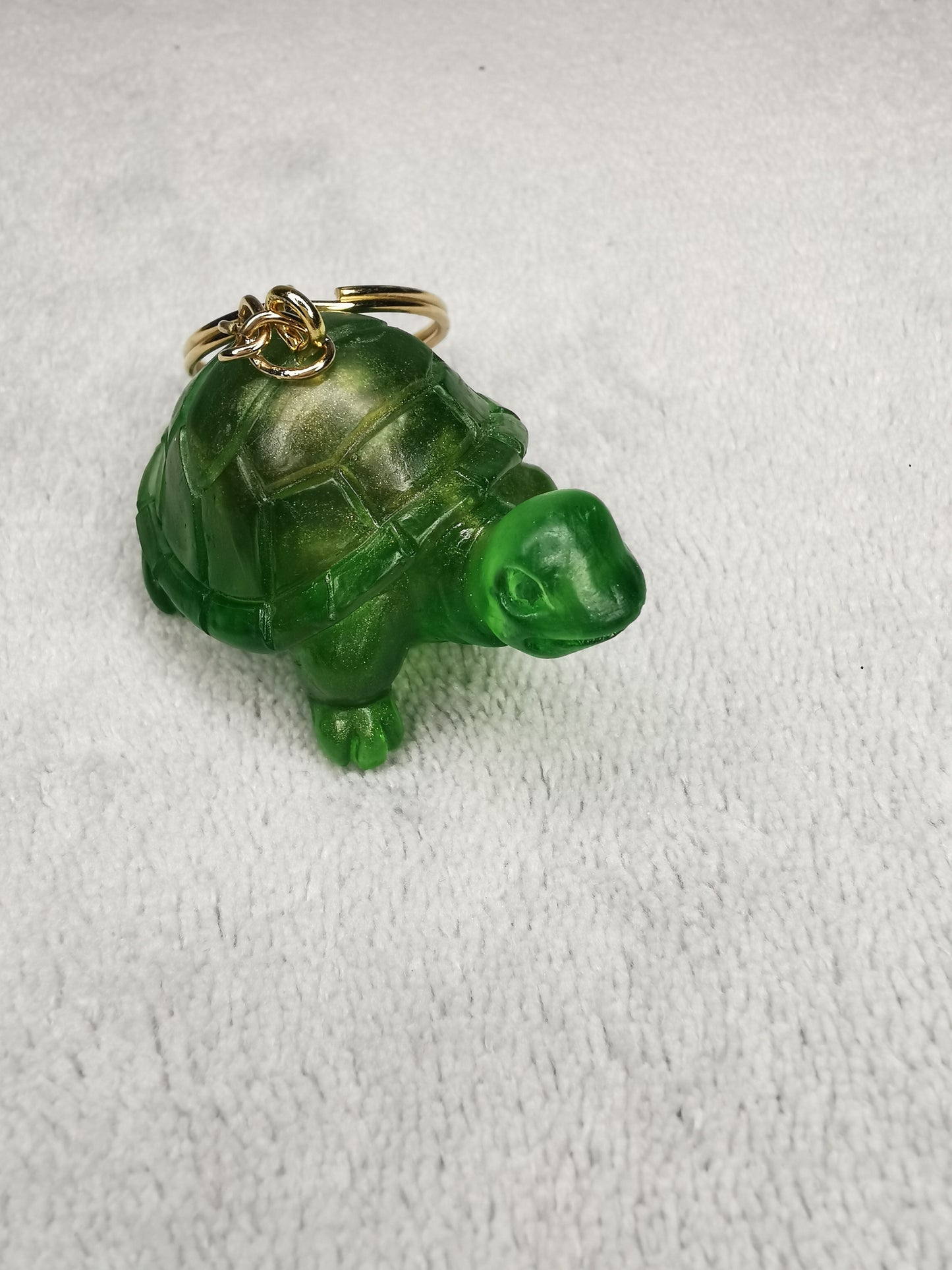 Porte clé tortue verte