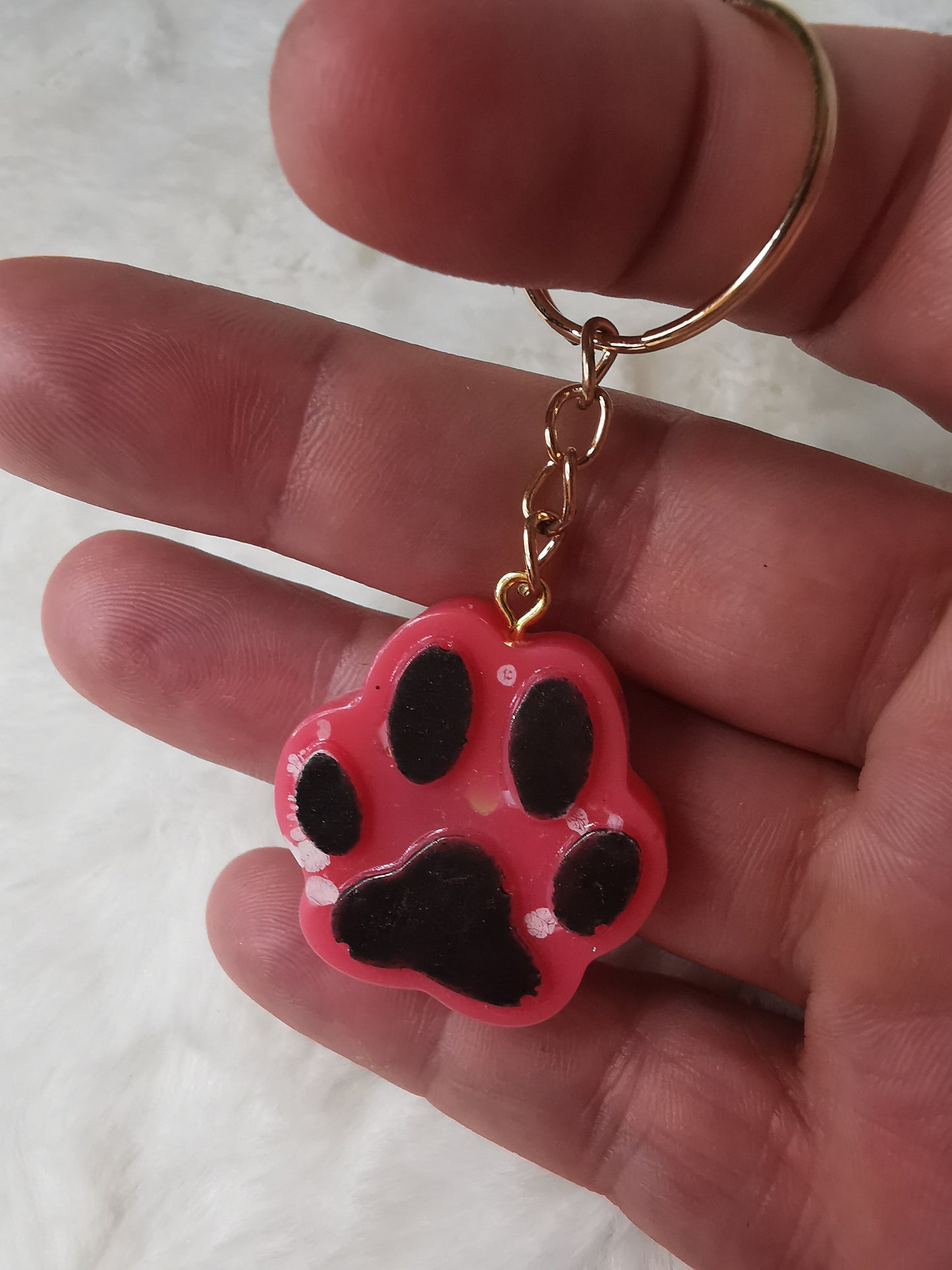 Porte clé patte de chat/chien