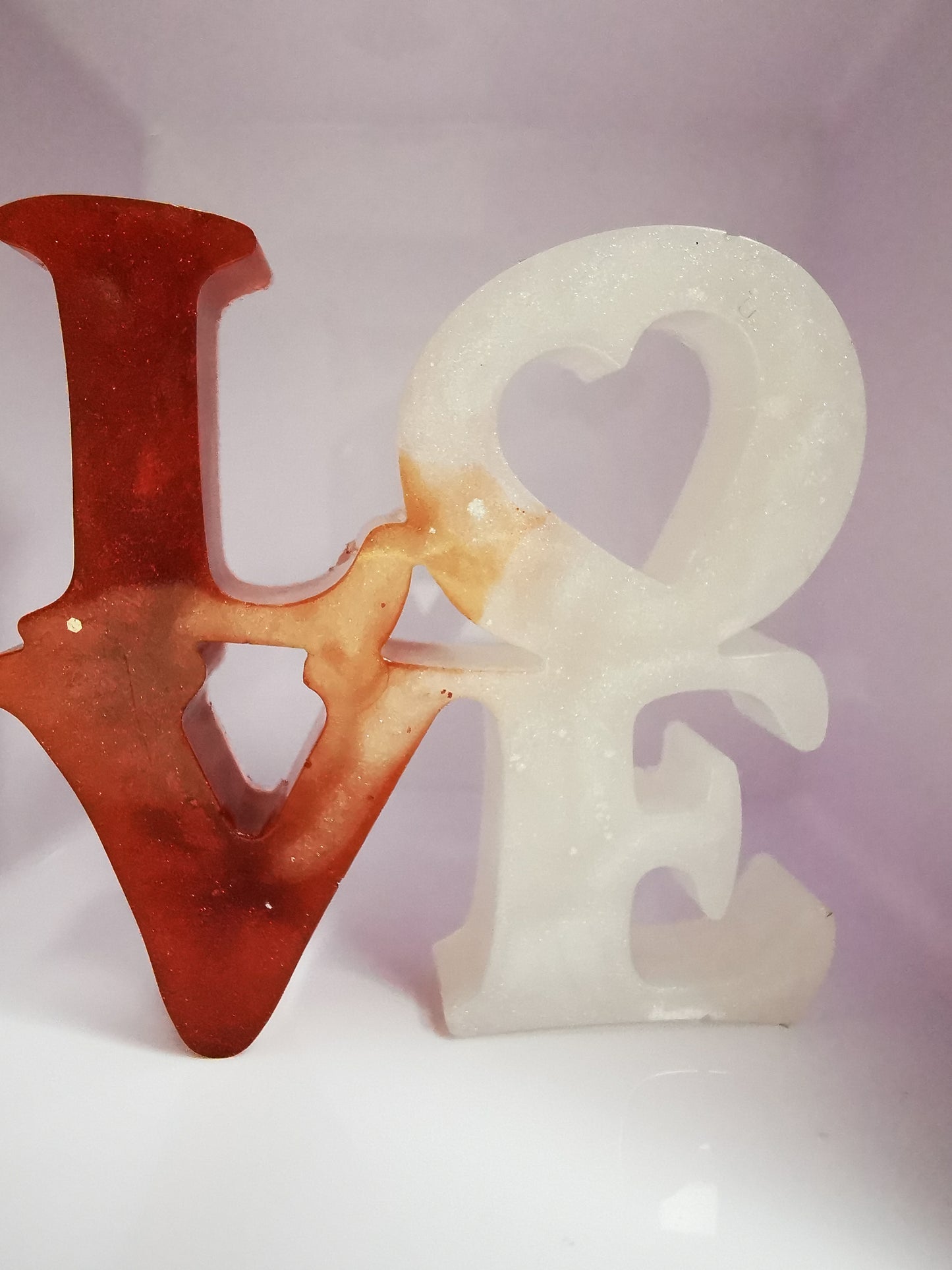 Love décoratif rouge & blanc (st valentin)