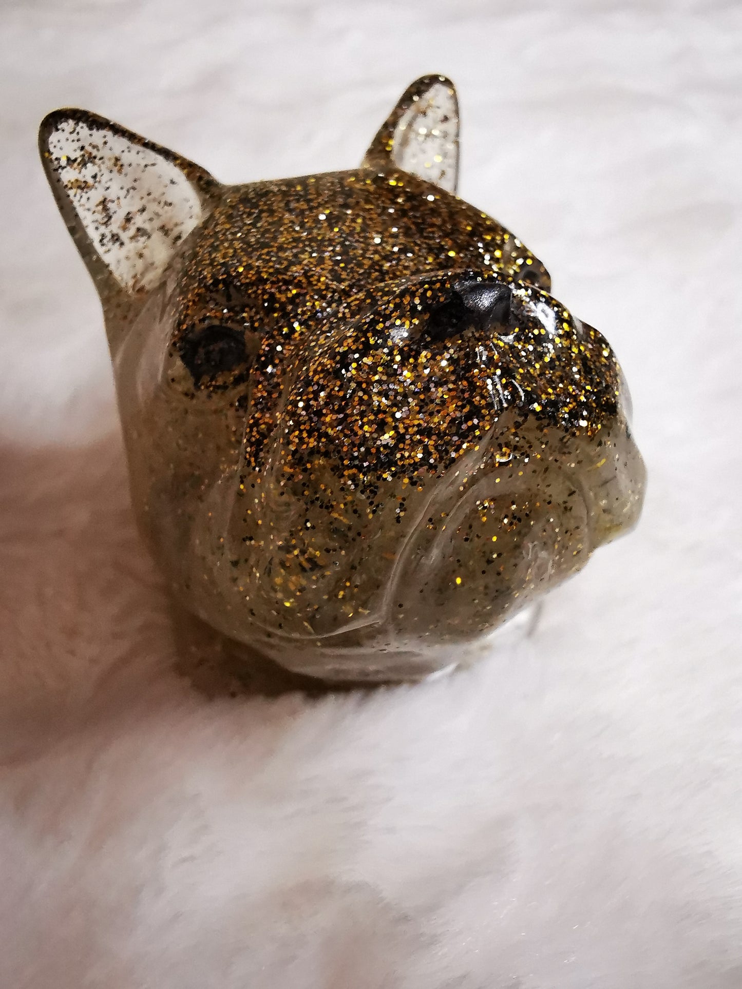 Bouledog français décoratif pailletté