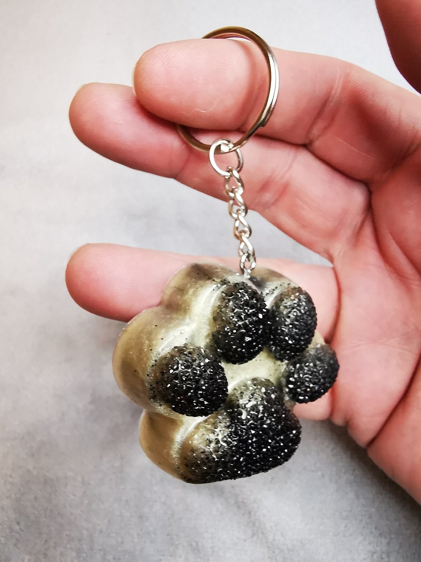 porte clé patoune (patte de chat ou chien)