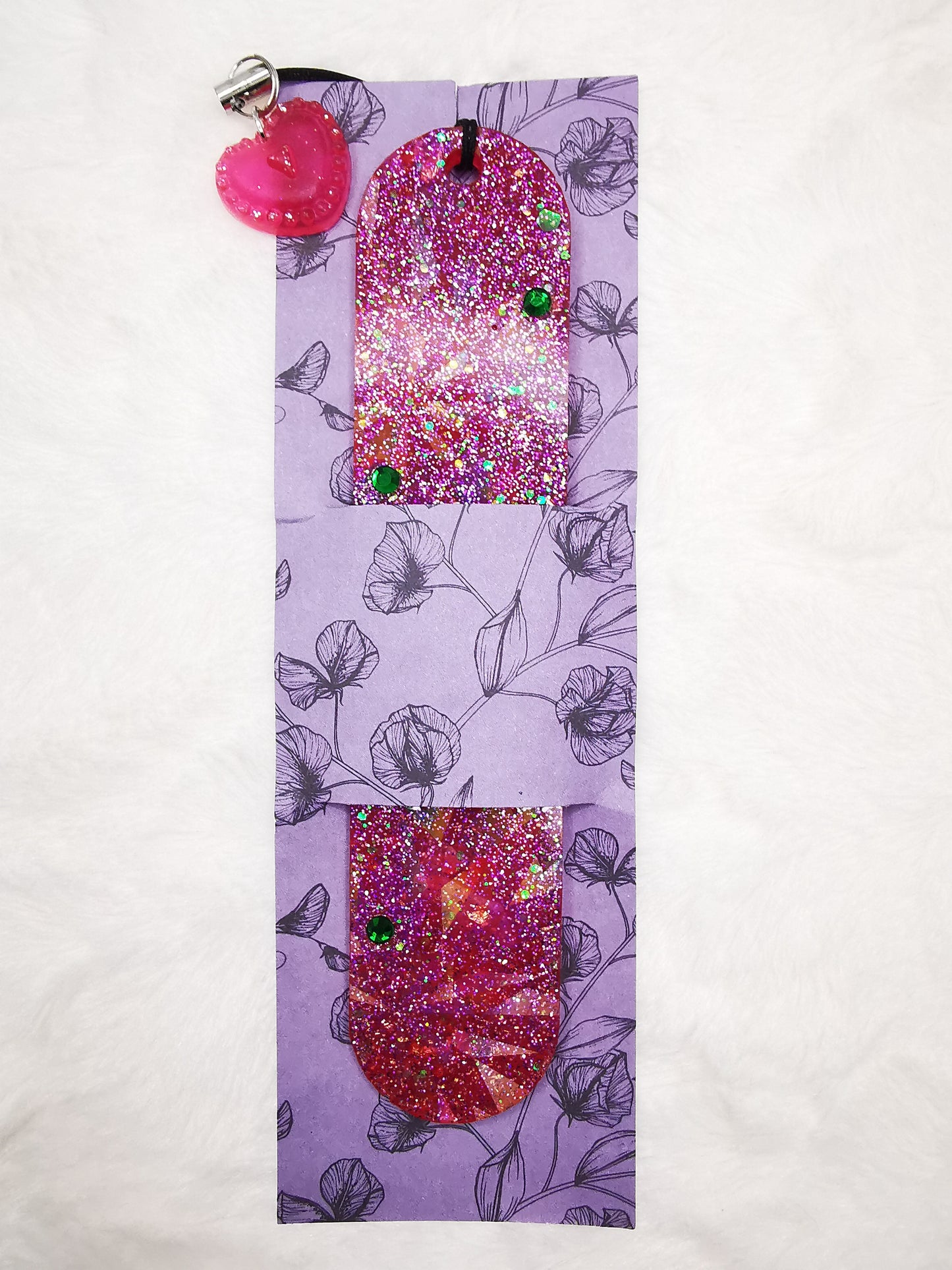 marque page holographique+ strass