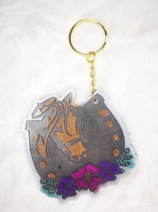 porte clé ou déco de sac cheval