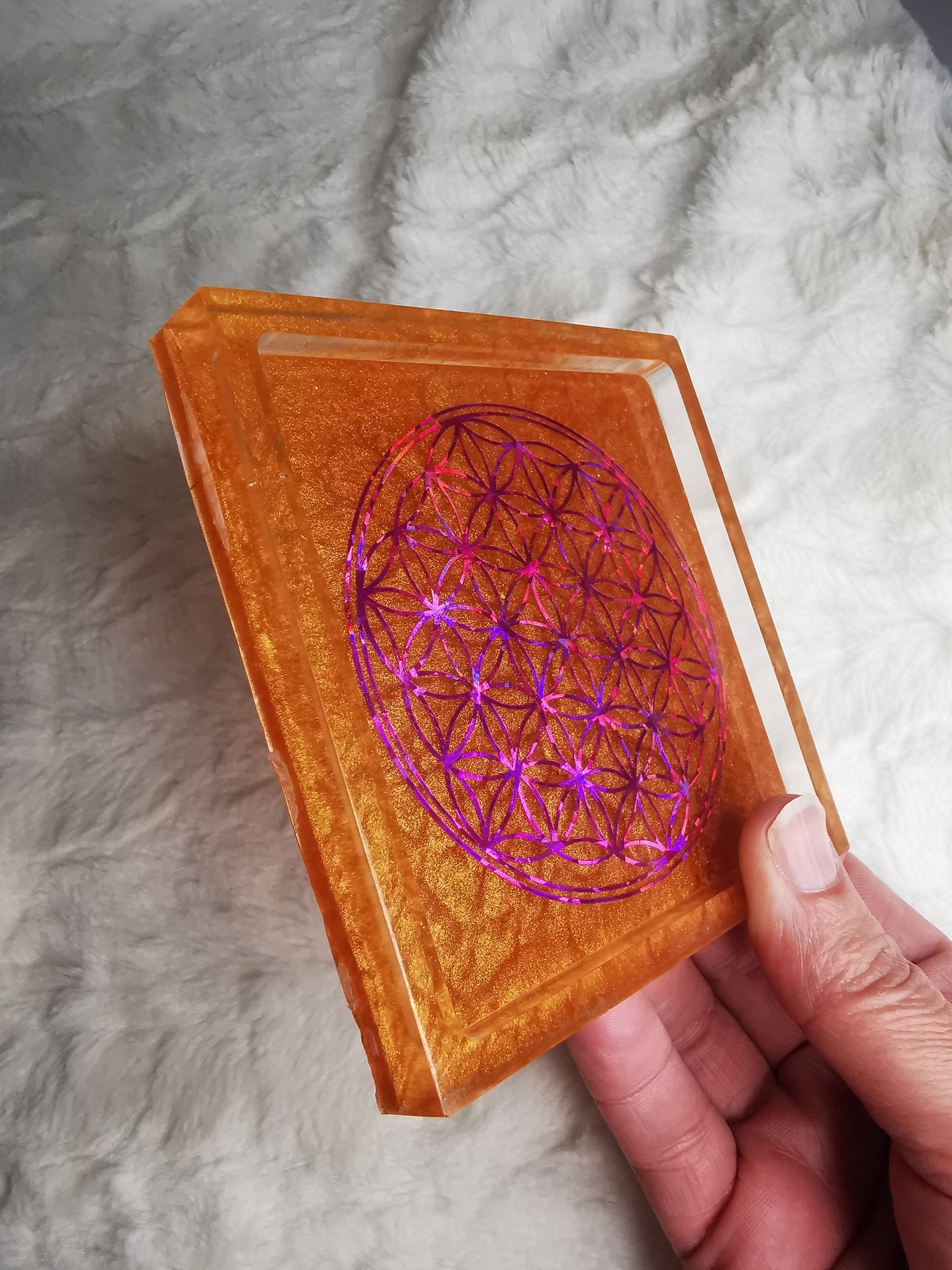 vide poche / recharge perle fleur de vie