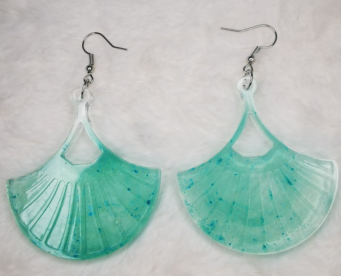 Boucles d'oreilles vert clair