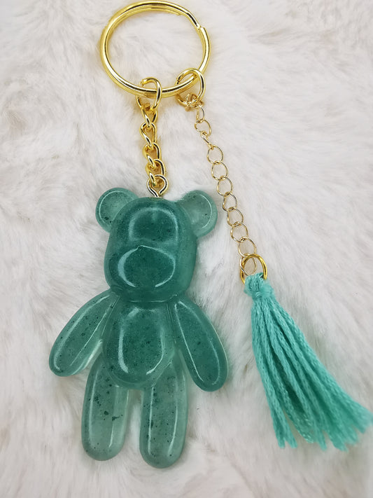 porte clé ourson vert