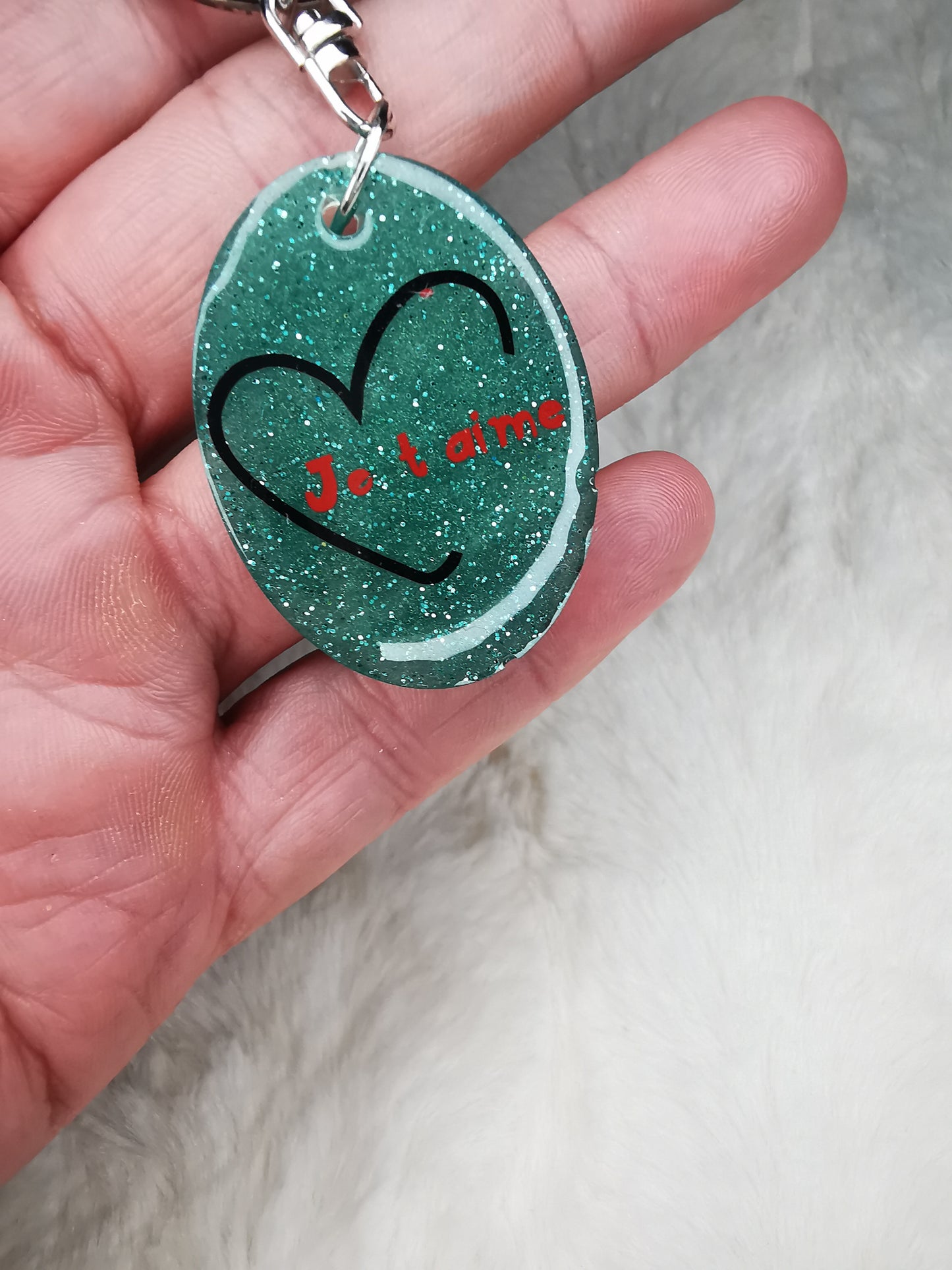 Porte clé je t'aime (st valentin)