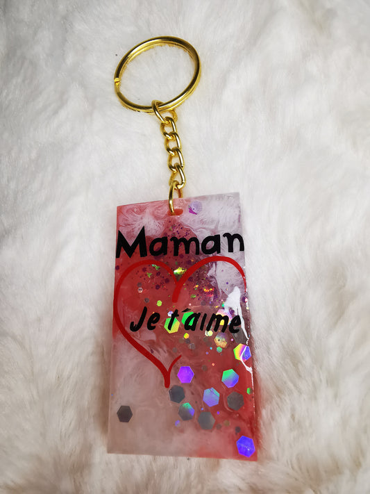 Porte clé maman je t'aime