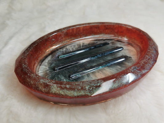 Porte savon marron et noir