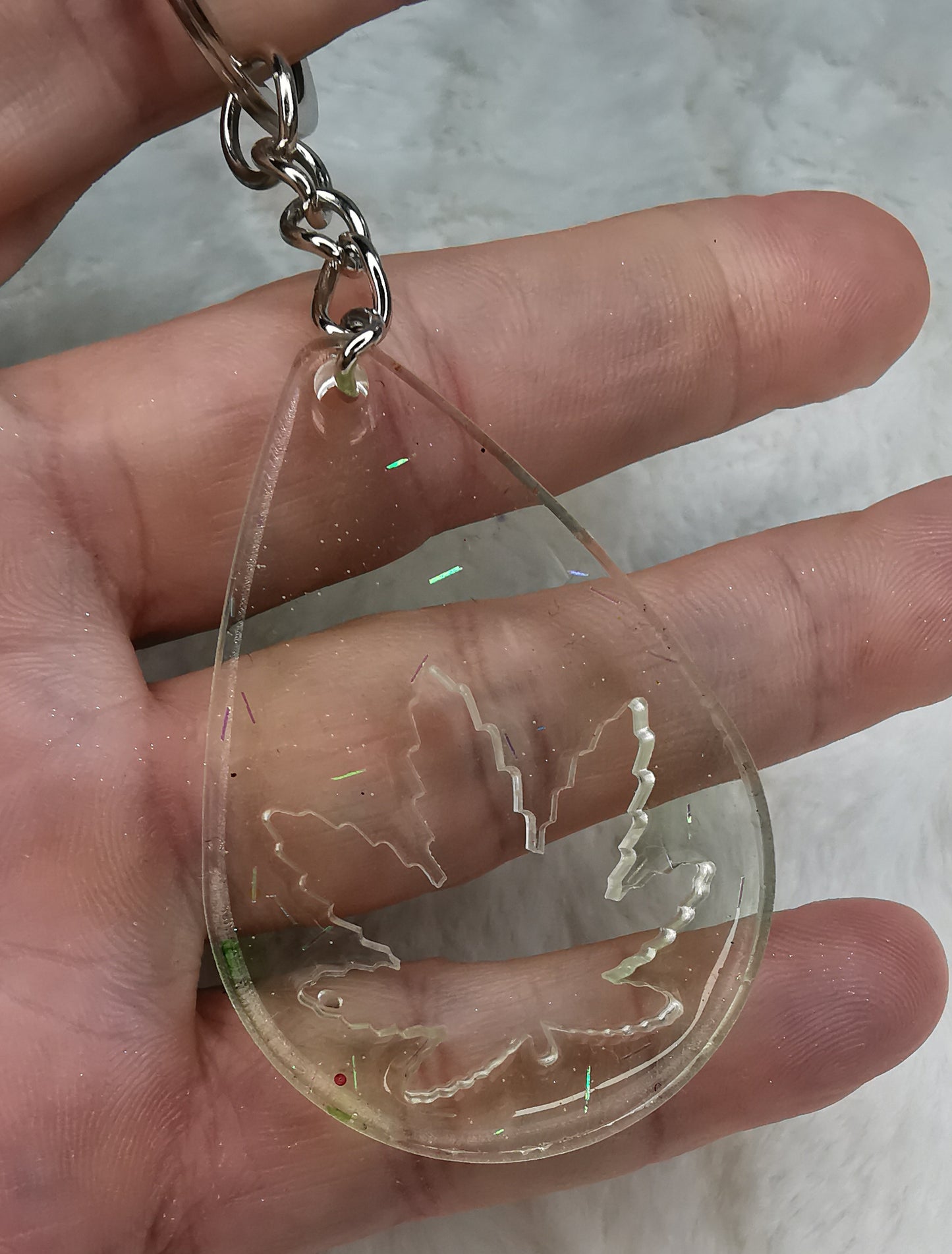 Porte clé feuille de cannabis