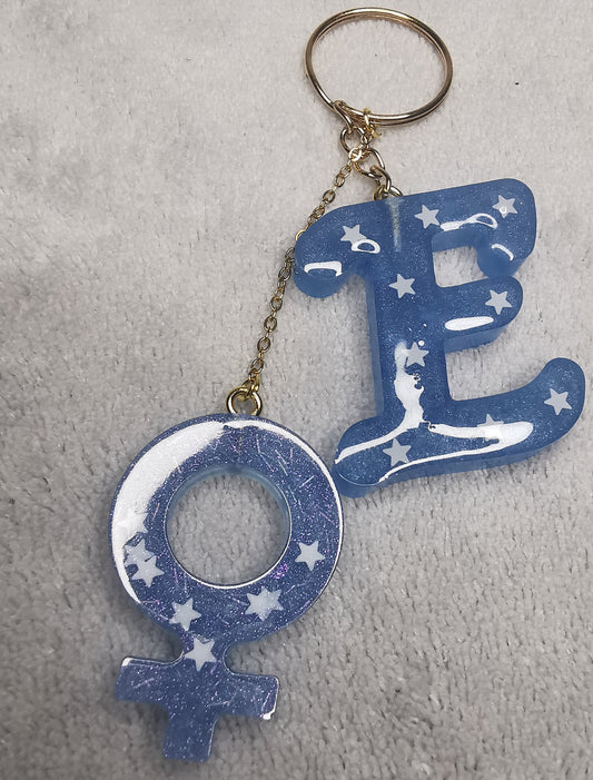 Porte clé lettre E