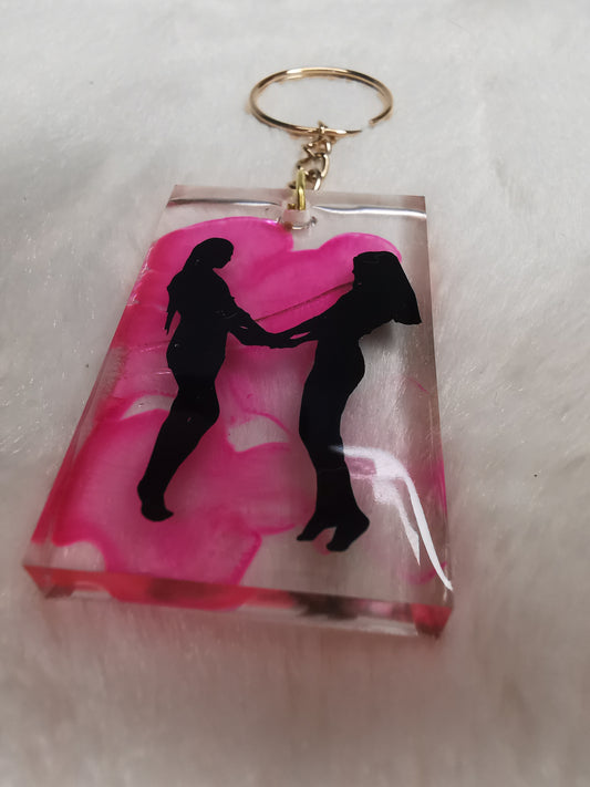 Porte clé 2 filles