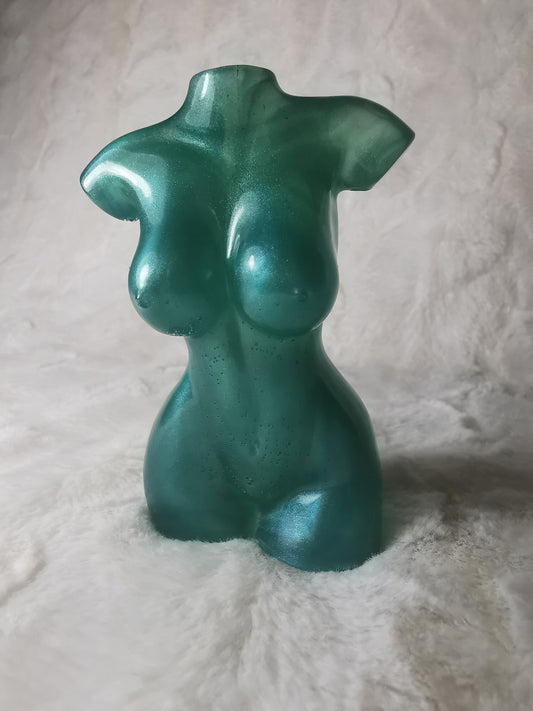 corps femme vert