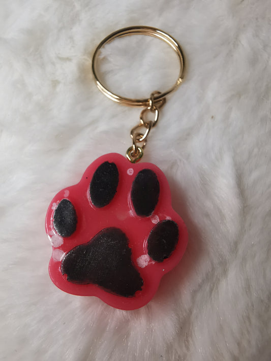Porte clé patte de chat/chien