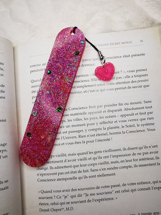 marque page holographique+ strass
