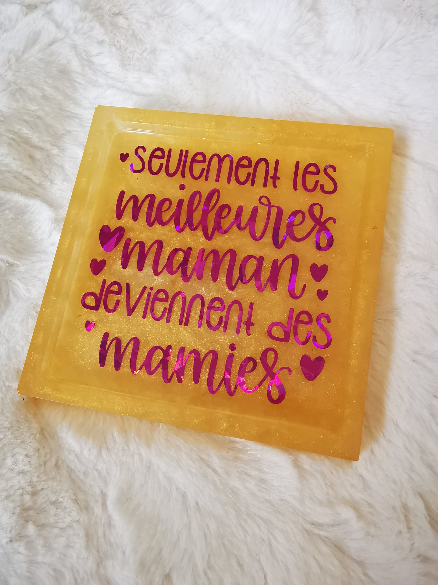 vide poche jaune brillant ( mamie)