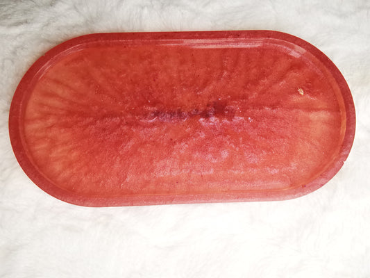 vide poche ovale rose