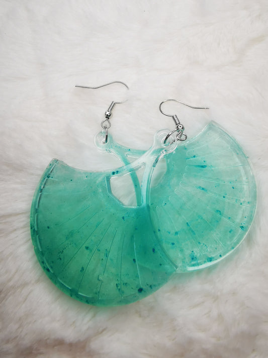 Boucles d'oreilles vert clair