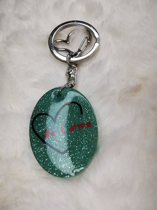 Porte clé je t'aime (st valentin)