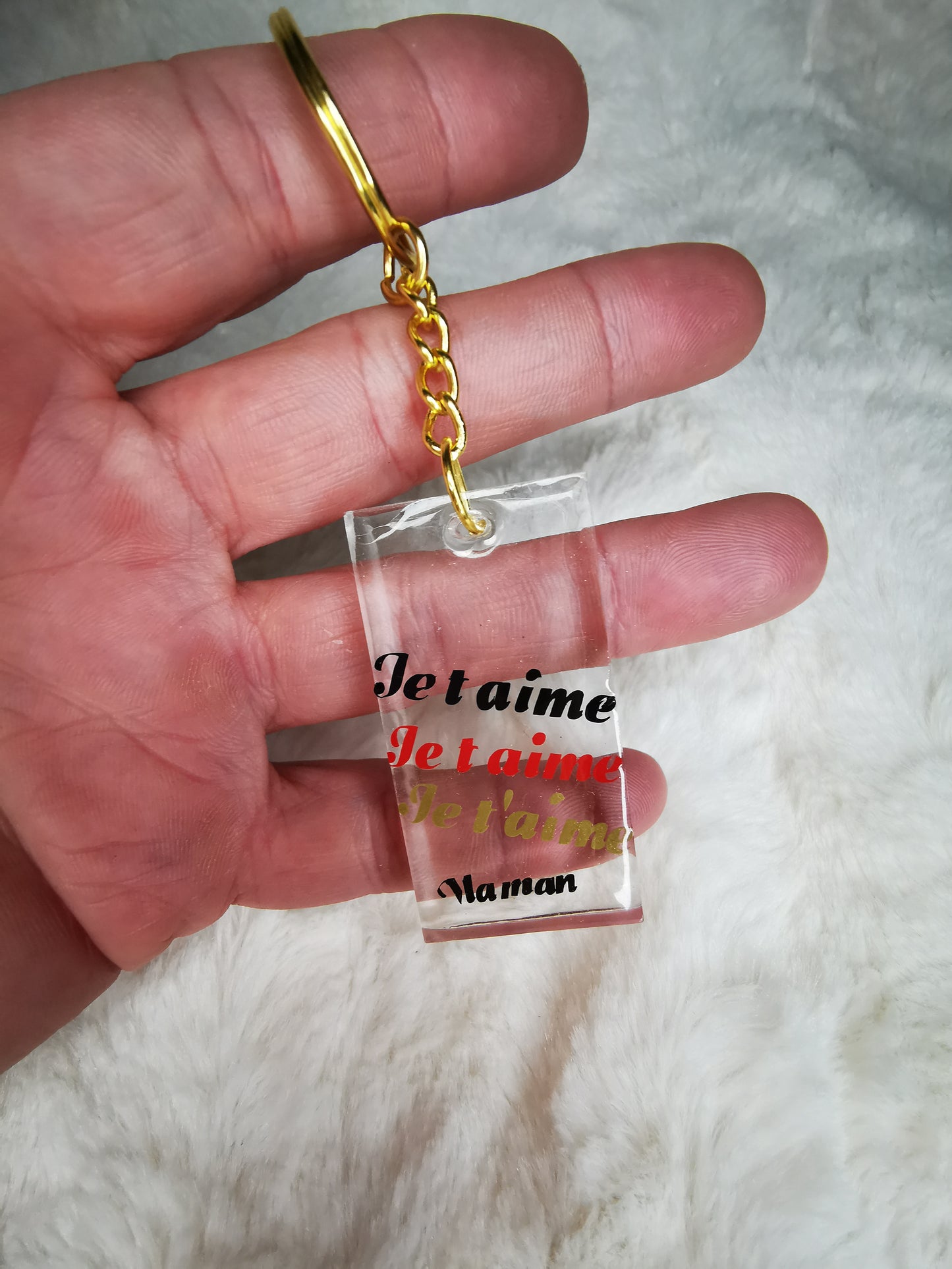 Porte clé je t'aime maman