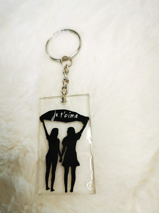 Porte clé  je taime (st valentin)